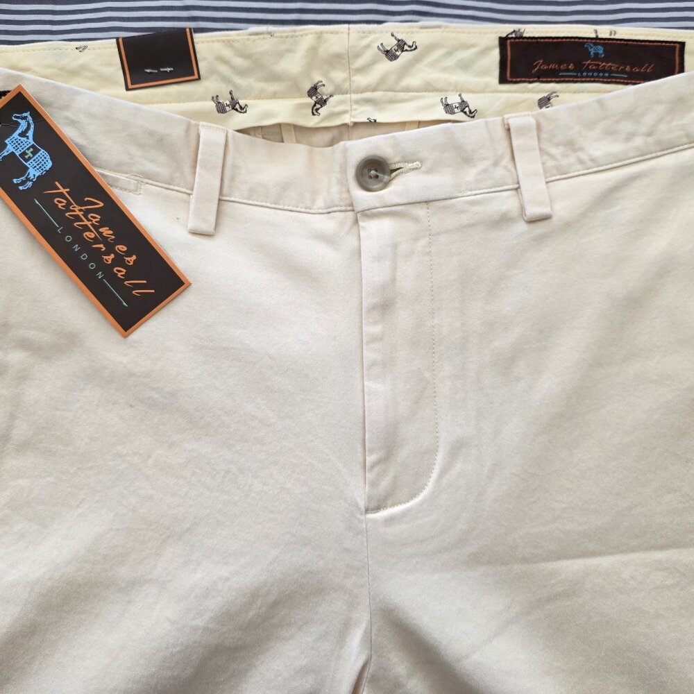 Brand New James Tattersall Mens Straight-Fit Pants, 36/32